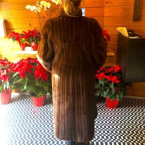 Elegant vintage full length mink coat